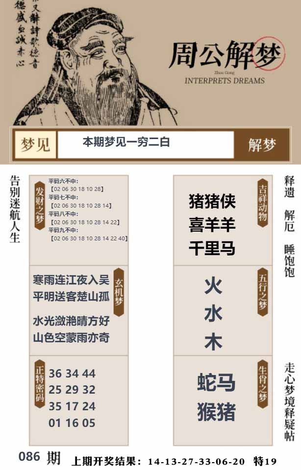 086期周公解梦贴[图]